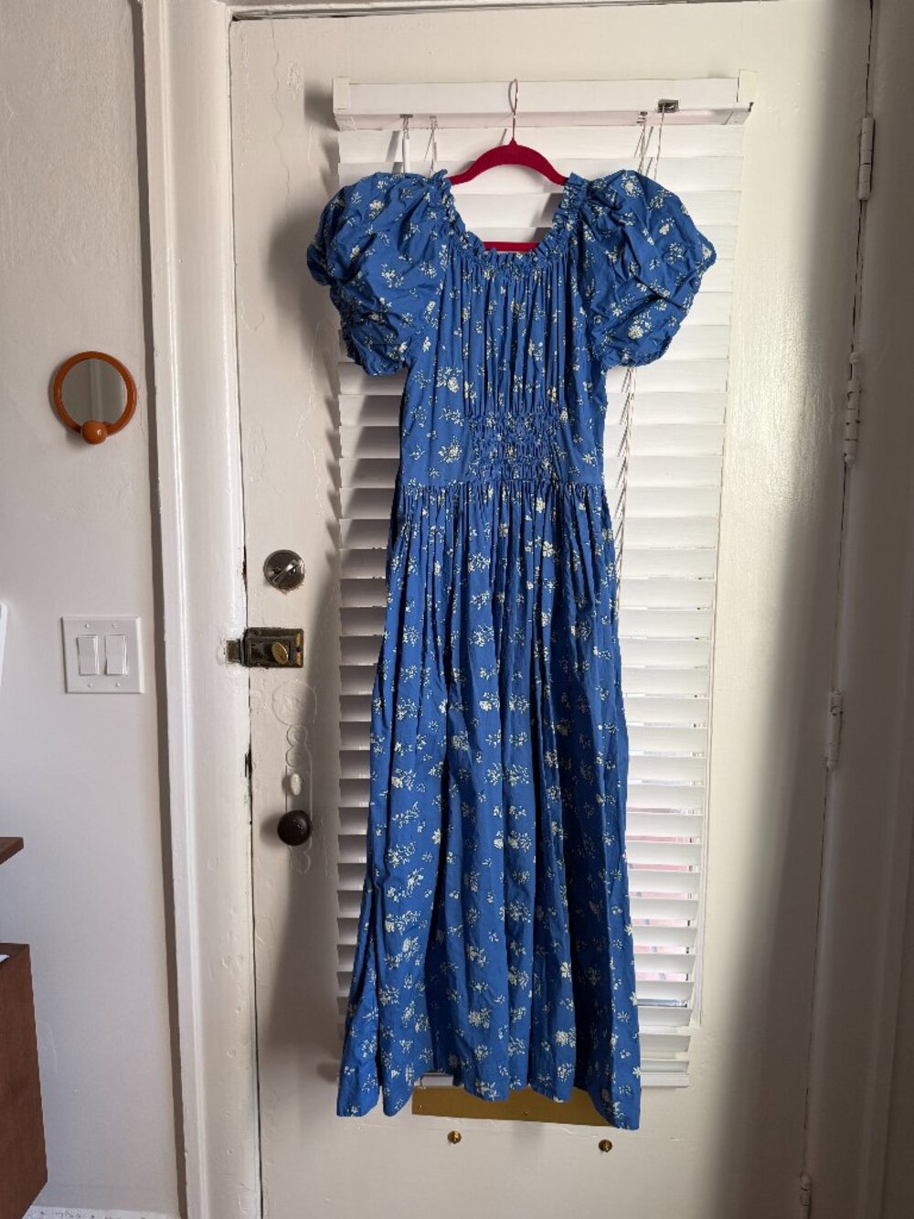 RARE Doen Deia Dress in Blue Bouton De Rose - Picture 4 of 7